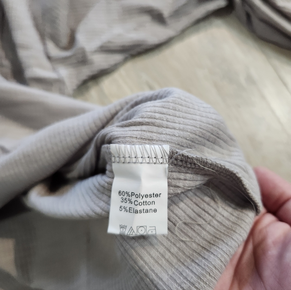 Miss Sparkling Grey Buttond Down Long Sleeve Shirt. - Picture 7 of 8